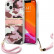 Чехол для iPhone 13 Guess PC/TPU CAMO Hard + Nylon hand cord Pink (GUHCP13MKCABPI)