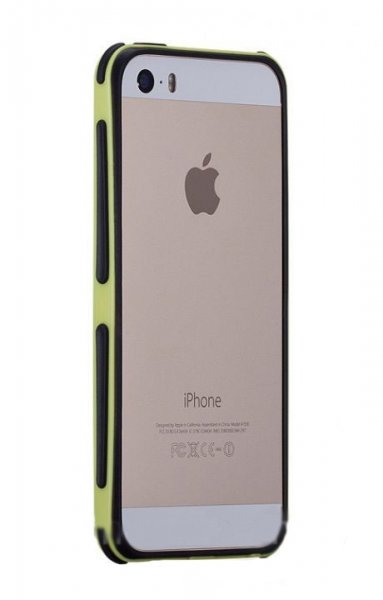 Гелевый бампер Momax для iPhone SE / 5S / 5 The Slender (желтый)