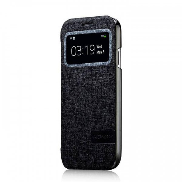 Чехол книжка Momax Flip View case для Samsung i9190 Galaxy S4 Mini черный (FVSAS4MINID)