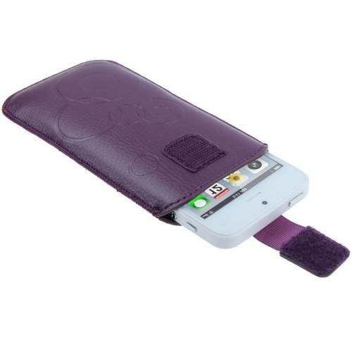 Универсальный чехол карман для смартфонов 3.5" - 4.5" с креплением на ремень (Purple)