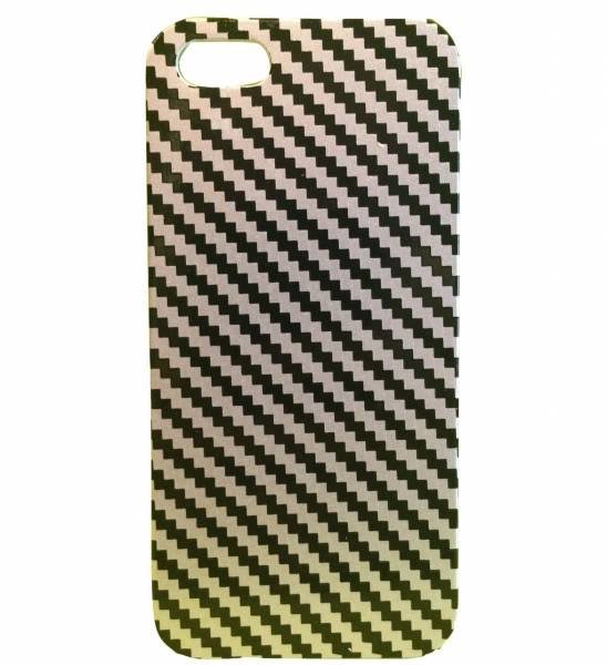Чехол накладка Kutis для iPhone 5/5S/SE "Черный карбон"