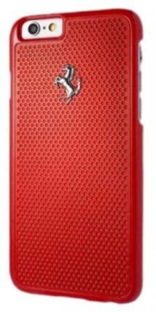 Металлический чехол для iPhone 6 / 6S Ferrari Aluminium plate Hard Red (FEPEHCP6RE)