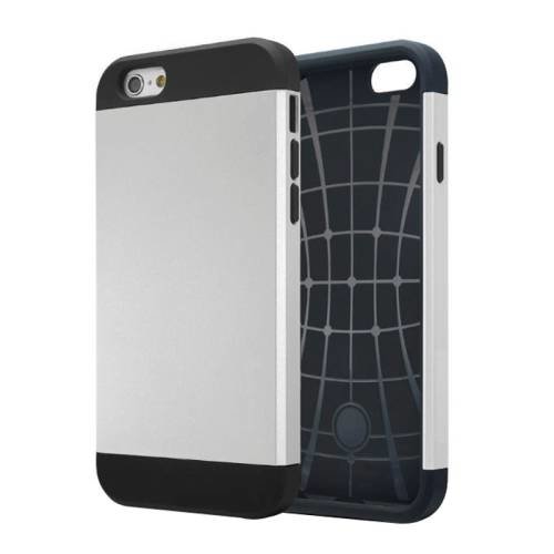 Чехол накладка Slim Armor case для iPhone 6/6S с усиленной защитой (Silver)