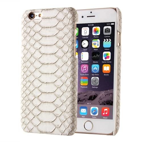 Чехол накладка Snakeskin для iPhone 6/6S под кожу змеи (Бежевый)