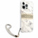 Чехол для iPhone 13 Pro Max Guess PC/TPU Marble Hard + Nylon hand cord Grey (GUHCP13XKMABGR)