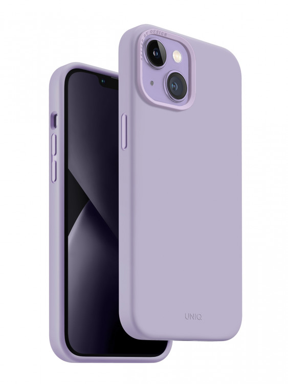 Чехол для iPhone 14 Uniq LINO Lavender (IP6.1(2022)-LINOLAV)