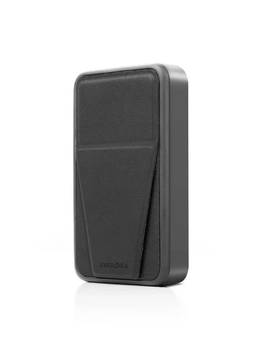 Беспроводной внешний аккумулятор EnergEA MagPac GRIP 10K 10000 мАч 15W, с Magsafe, Gun/Black (MP-GRIP-10K)