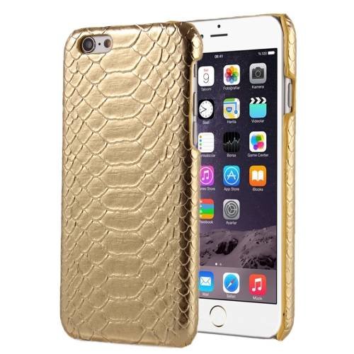 Чехол накладка Snakeskin для iPhone 6/6S под кожу змеи (Золотой)