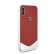 Кожаный чехол Ferrari для iPhone X/XS Heritage V Hard Leather/aluminium stripe, Red (FEHTOHCPXRE)