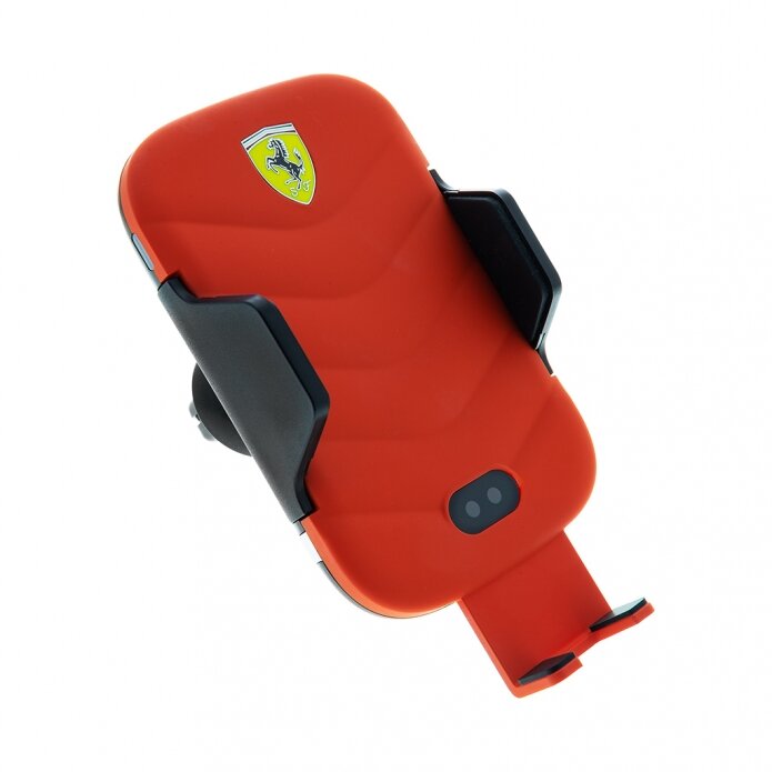 Автодержатель с функцией беспроводного ЗУ Ferrari On-Track Wireless (10W) Red + кабель Type C, 1 метр (FECCWLPDRE) 