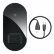 Беспроводное зарядное устройство Baseus Simple 2 в 1 Wireless Charger 18W Max для двух устройств Qi, Black (WXJK-01)