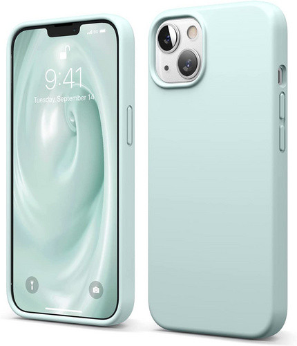 Чехол-накладка для iPhone 13 mini Elago Soft silicone (Liquid) Mint (ES13SC54-MT)