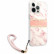 Чехол для iPhone 13 Pro Max Guess PC/TPU Marble Hard + Nylon hand cord Pink (GUHCP13XKMABPI)