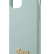 Силиконовый чехол-накладка для iPhone 12 Pro Max (6.7) Guess Liquid silicone Gold metal logo Hard, Light blue (GUHCP12LLSLMGLB)
