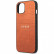 Чехол для iPhone 13 Guess PU Croco with metal logo Hard Orange (GUHCP13MPCRBOR)