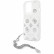 Чехол для iPhone 13 Pro Max Guess PC/TPU Peony Hard Tranp + Siver hand chain (GUHCP13XKSPESI)