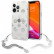 Чехол для iPhone 13 Pro Max Guess PC/TPU Peony Hard Tranp + Siver hand chain (GUHCP13XKSPESI)