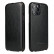 Кожаный чехол с вертикальным флипом для iPhone 13 Pro Fierre Shann (Black)