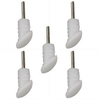 5 шт. заглушка в разъем для наушников 3,5 мм со скошенным наконечником (белая)