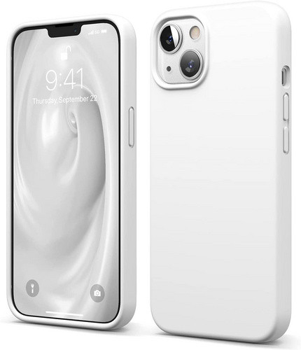 Чехол-накладка для iPhone 13 mini Elago Soft silicone (Liquid) White (ES13SC54-WH)