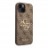 Чехол для iPhone 14 Guess PU 4G Big metal logo Hard Brown (GUHCP14S4GMGBR)