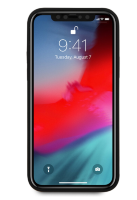 Силиконовый чехол-накладка для iPhone 12 Pro Max (6.7) Guess Liquid silicone Triangle metal logo Hard, Black (GUHCP12LLSTMBK)