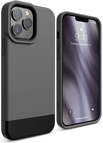 Чехол-накладка для iPhone 13 Pro Elago GLIDE (TPU+PC) Dark Grey/Black (ES13GL61PRO-DGYBK)