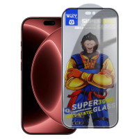 Защитное приватное стекло-антишпион i100 Armor 300C для iPhone 18 Pro, чёрное