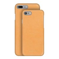 Кожаный чехол накладка для iPhone 7 / 8 Moodz Soft leather Hard Caramel (caramel), MZ901003