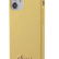 Силиконовый чехол-накладка для iPhone 12 mini (5.4) Guess Liquid silicone Gold metal logo Hard, Yellow (GUHCP12SLSLMGYE)