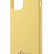 Силиконовый чехол-накладка для iPhone 12 mini (5.4) Guess Liquid silicone Gold metal logo Hard, Yellow (GUHCP12SLSLMGYE)