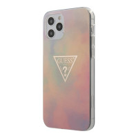 Чехол-накладка для iPhone 12 / 12 Pro (6.1) Guess TIE & DYE Hard PC/TPU, Pink (GUHCP12MPCUMCGG01)
