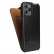 Кожаный чехол с вертикальным флипом для iPhone 12 / 12 Pro Fierre Shann (Black)