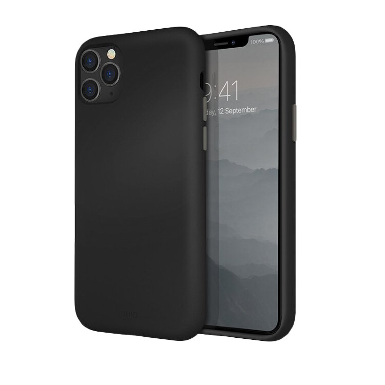 Чехол-накладка для iPhone 11 Pro Max Uniq LINO Black (IP6.5HYB(2019)-LINOHBLK)