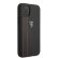 Чехол-накладка Ferrari для iPhone 12/12 Pro (6.1) Off-Track Genuine Leather Stitched Stipe Hard Black (FEODIHCP12MBK)