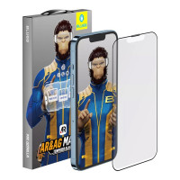 Защитное ультра-прозрачное матовое стекло для iPhone 14 Pro Max BlueO AR&AG Black (+installer) (BM5845-14pro-6.7)