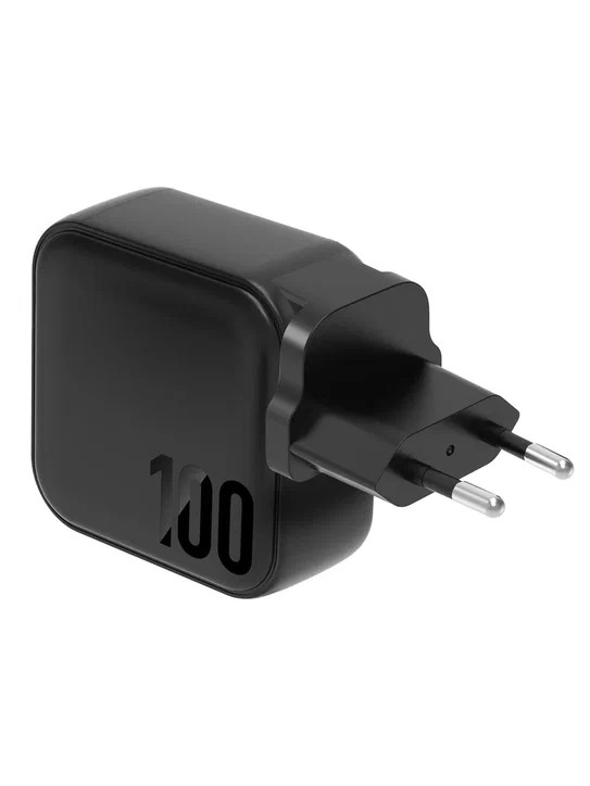 Сетевое зарядное устройство EnergEA TravelHub Gan100 100W Black (TH-G100EU-CEU)