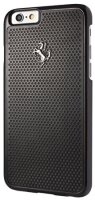 Металлический чехол для iPhone 6 / 6S Ferrari Aluminium plate Hard Black (FEPEHCP6BK)