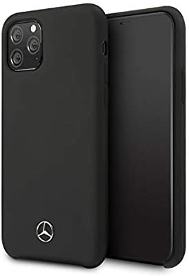 Силиконовый чехол-накладка для iPhone 11 Pro Mercedes Silicone line Hard, Black (MEHCN58SILBK)