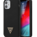 Силиконовый чехол-накладка для iPhone 12 mini (5.4) Guess Liquid Silicone Triangle metal logo Hard, Black (GUHCP12SLSTMBK)