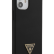 Силиконовый чехол-накладка для iPhone 12 mini (5.4) Guess Liquid Silicone Triangle metal logo Hard, Black (GUHCP12SLSTMBK)