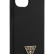 Силиконовый чехол-накладка для iPhone 12 mini (5.4) Guess Liquid Silicone Triangle metal logo Hard, Black (GUHCP12SLSTMBK)