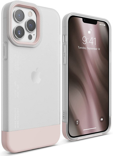 Чехол-накладка для iPhone 13 Pro Elago GLIDE (TPU+PC) Transparent/Lovely Pink (ES13GL61PRO-TRLPK)