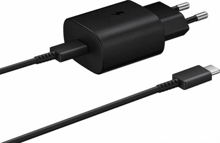 Сетевое зарядное устройство Fast Charge 25W USB Type-C с кабелем Type-C, 3A