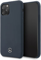 Силиконовый чехол-накладка для iPhone 11 Pro Mercedes Silicone line Hard, Blue (MEHCN58SILNA)