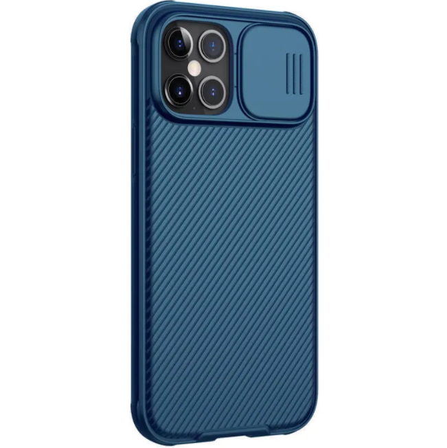 Чехол-накладка для iPhone 12 Pro Max (6.7) Nillkin CamShield Pro case Blue (6902048203631)