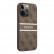 Чехол для iPhone 13 Pro Max Guess PU 4G Stripe printed logo Hard Brown (GUHCP13X4GDBR)