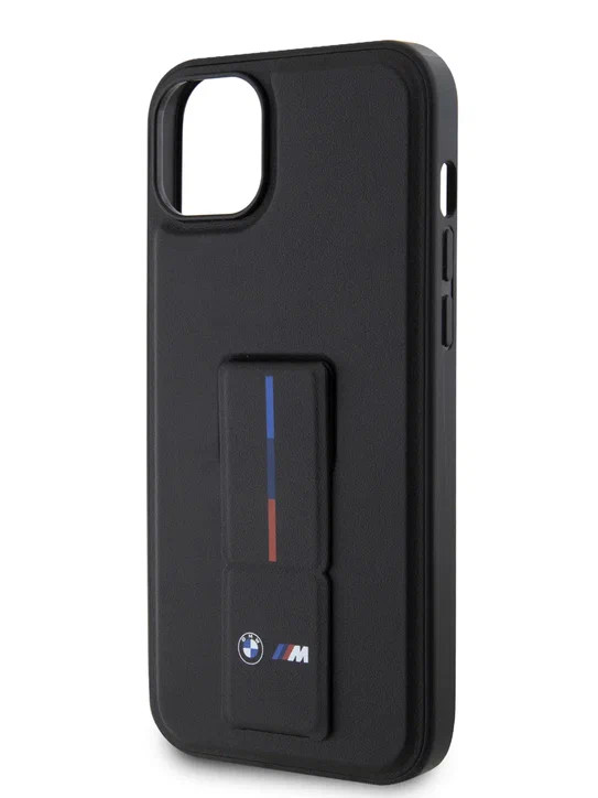 Чехол для iPhone 14 BMW M-Collection с грип-подставкой Hard Black (BMHCP14S22GSLK)