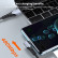 Игровой USB - Type-C кабель 6A 66W с угловым USB-C разъемом, 2 метра