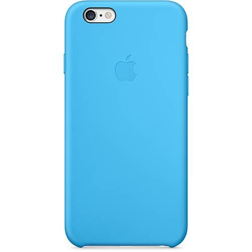 Чехол в стиле Apple Case для iPhone 6/6S с логотипом (голубой)